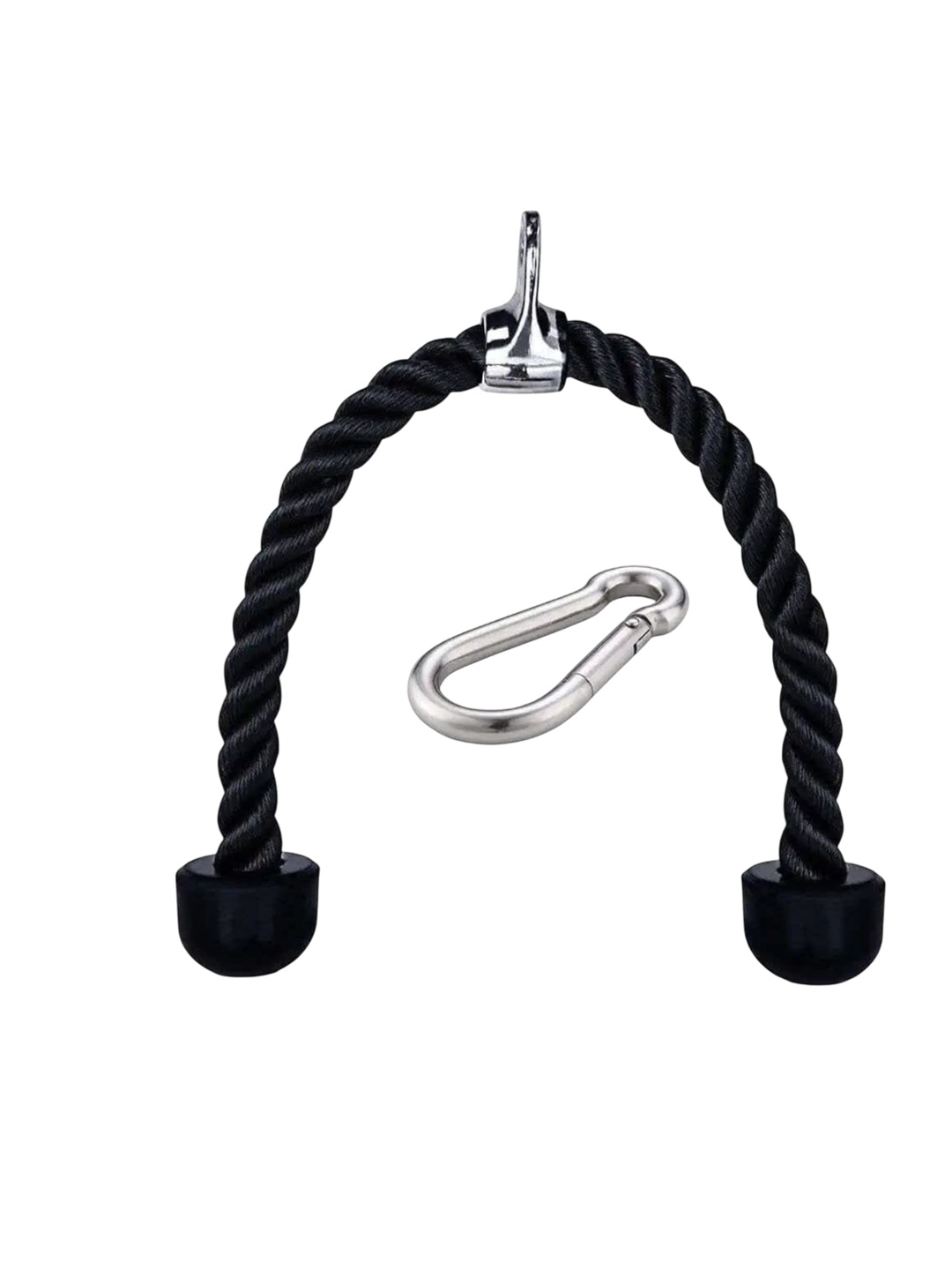 

HackerX Tricep Rope with Safety Lock, Black
