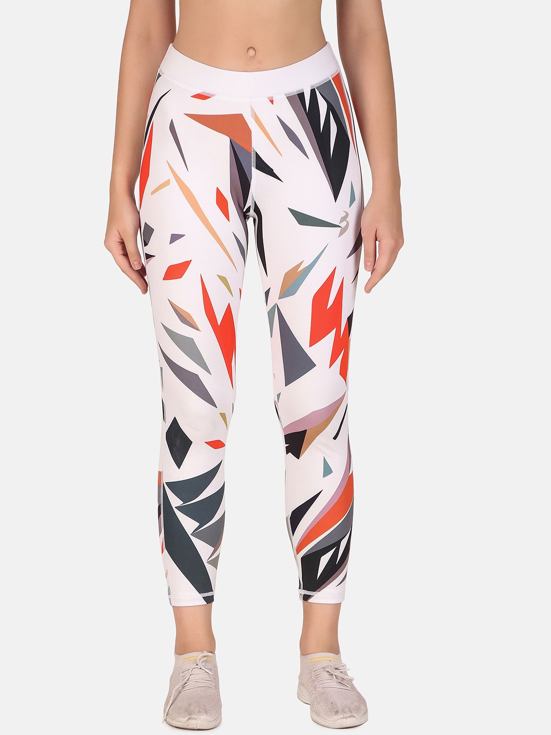 

BENZOS Women Printed Mid-Rise Tracksuits, White