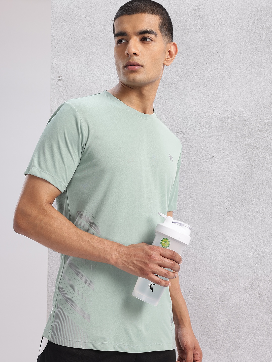 

HRX by Hrithik Roshan Printed Running T-shirt, Green