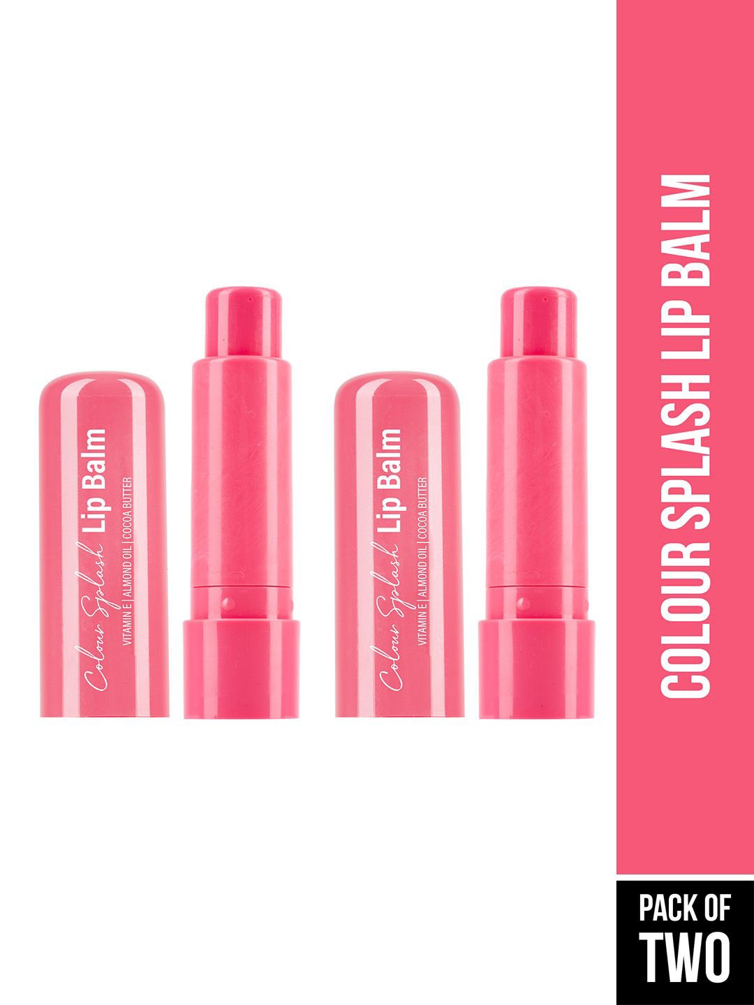 

Hilary Set Of 2 Rhoda Colour Splash Lip Balm With SPF-15 - 3g Each - Shade -01, Rose