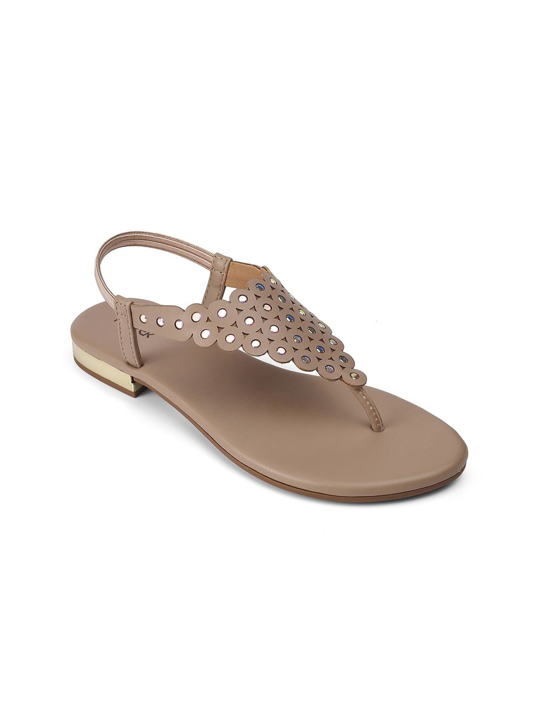 

PEPPER Women T-Strap Flats, Brown