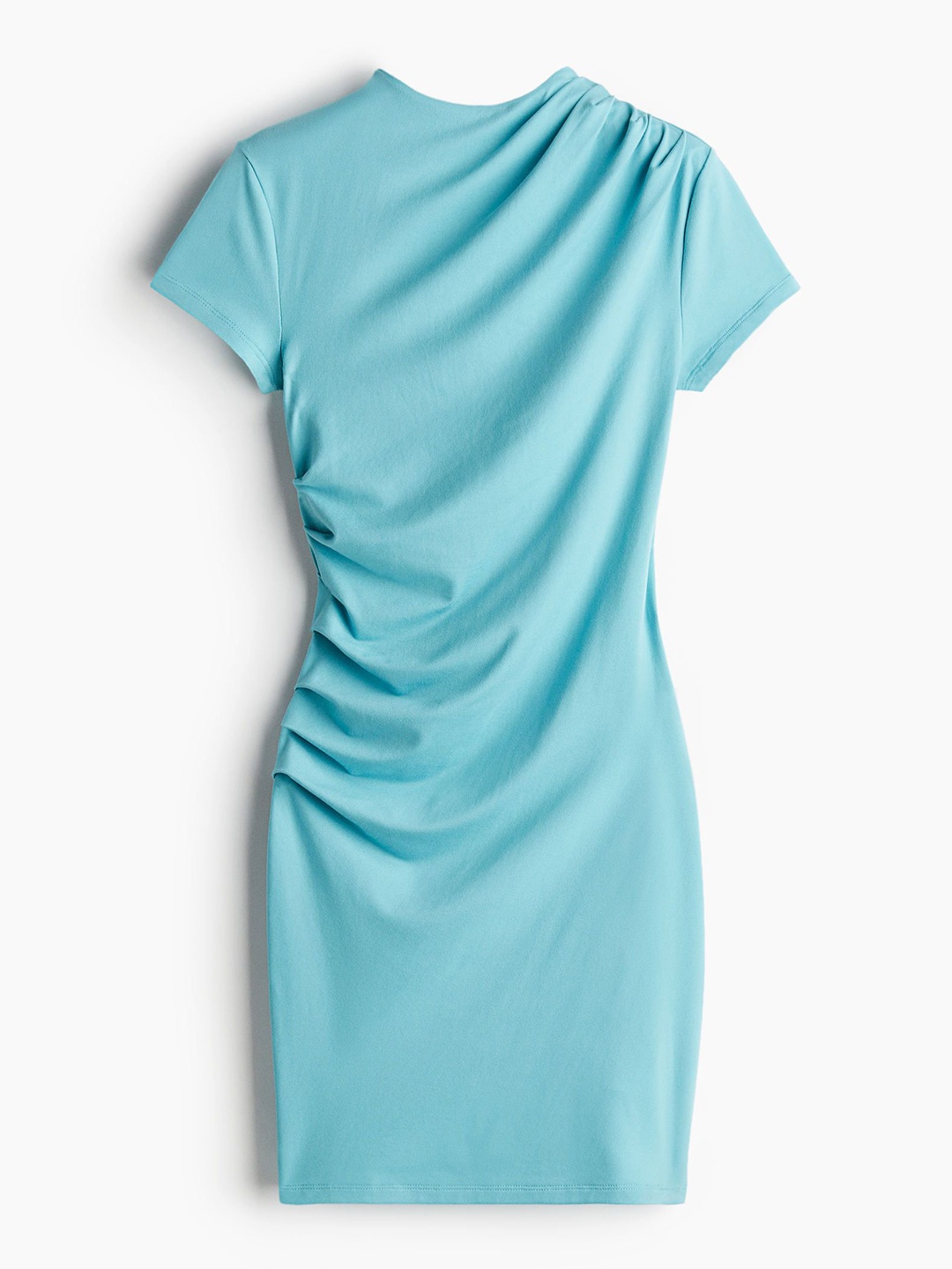 

H&M Draped Bodycon Dress, Turquoise blue