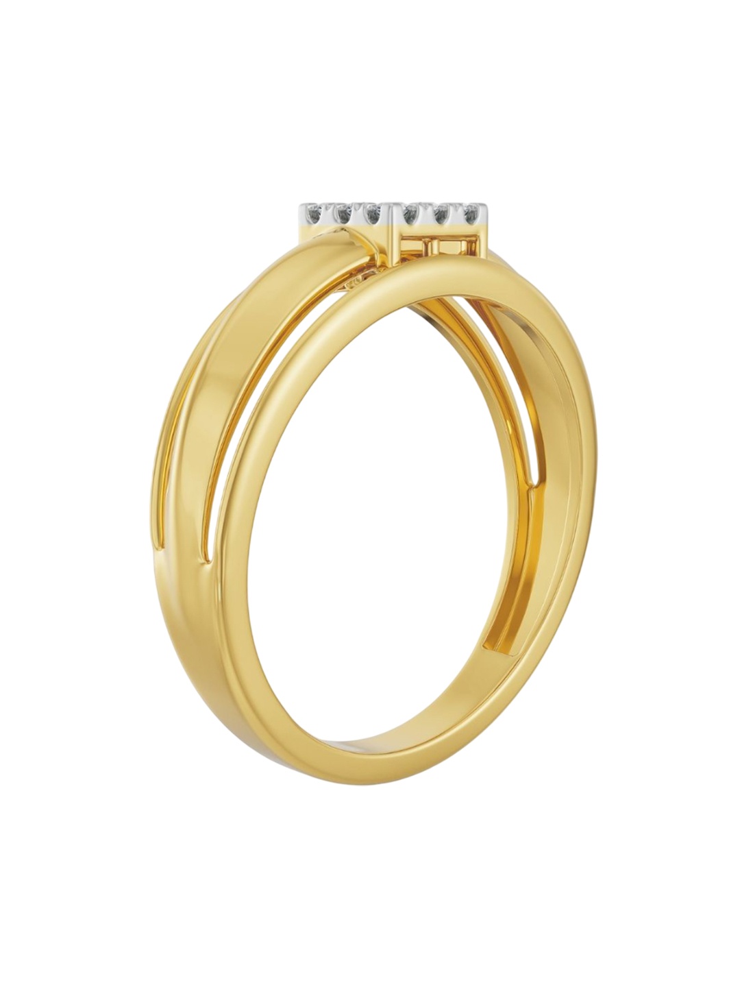 

Dainty Diamond Band for Men - 18 Kt, Yellow