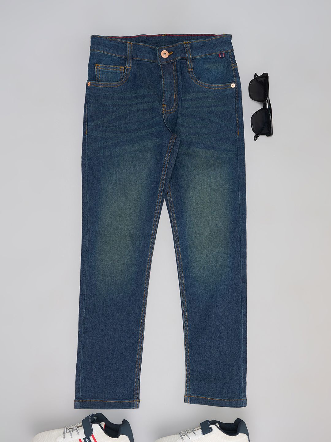 

Pantaloons Junior Boys Slim Fit Stretchable Jeans, Blue