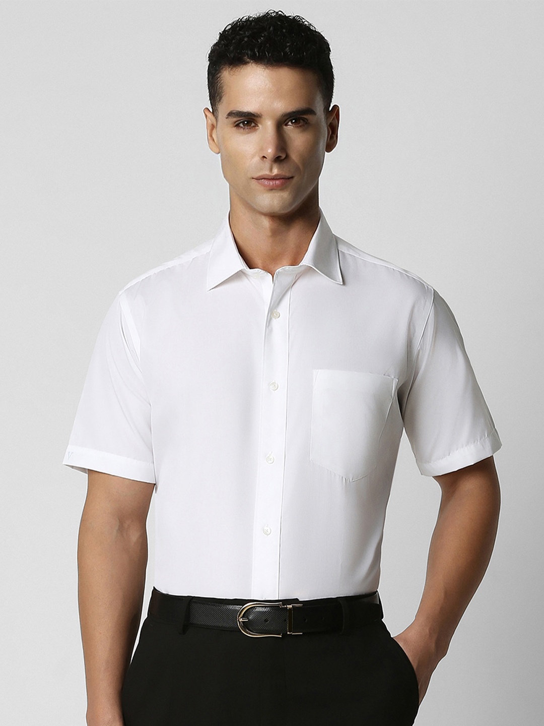 

Van Heusen Pure Cotton Custom Opaque Formal Shirt, White