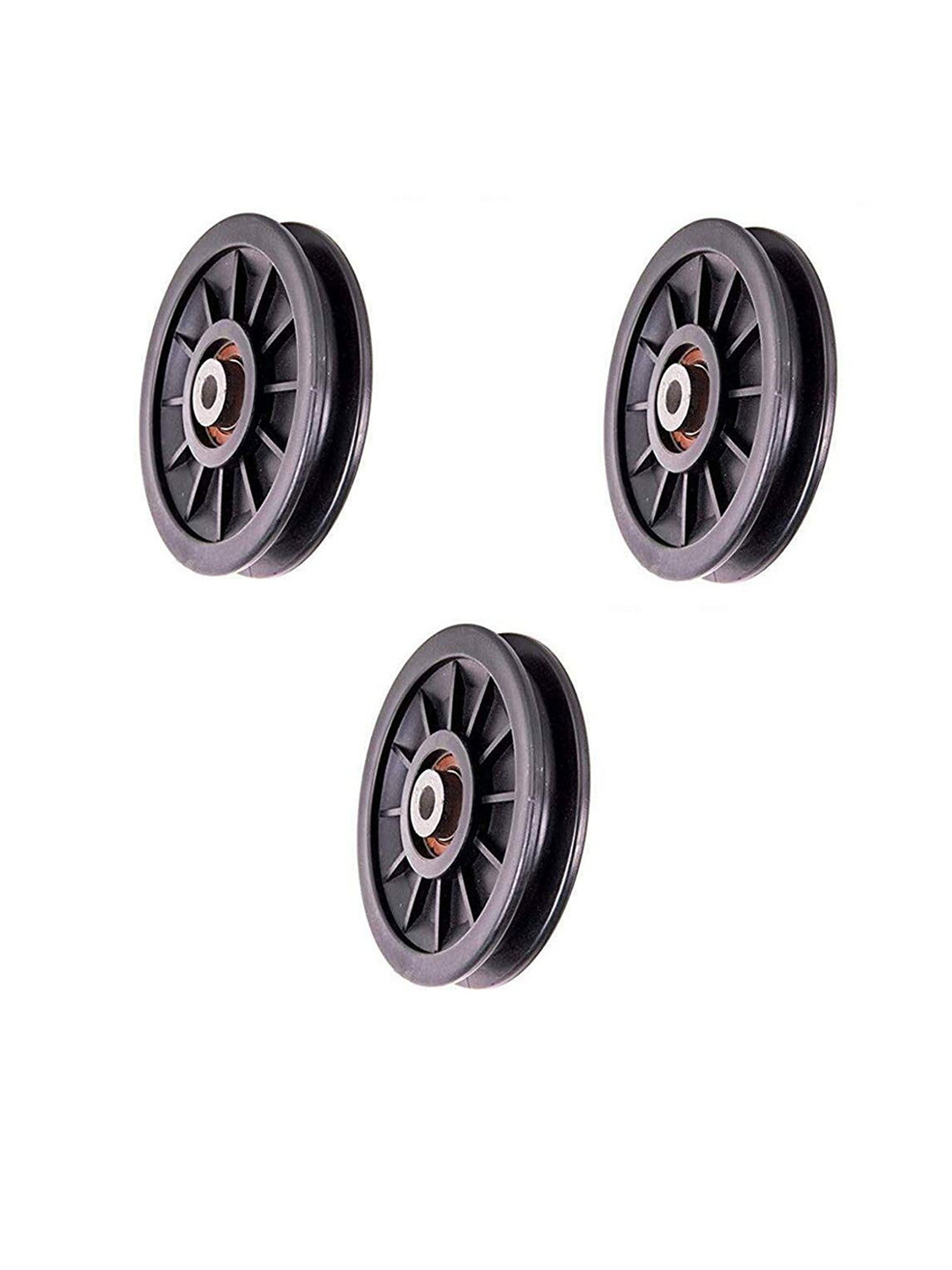 

HackerX Men 3-Pcs Exercise Machine Attachments Gym Pulley, Black