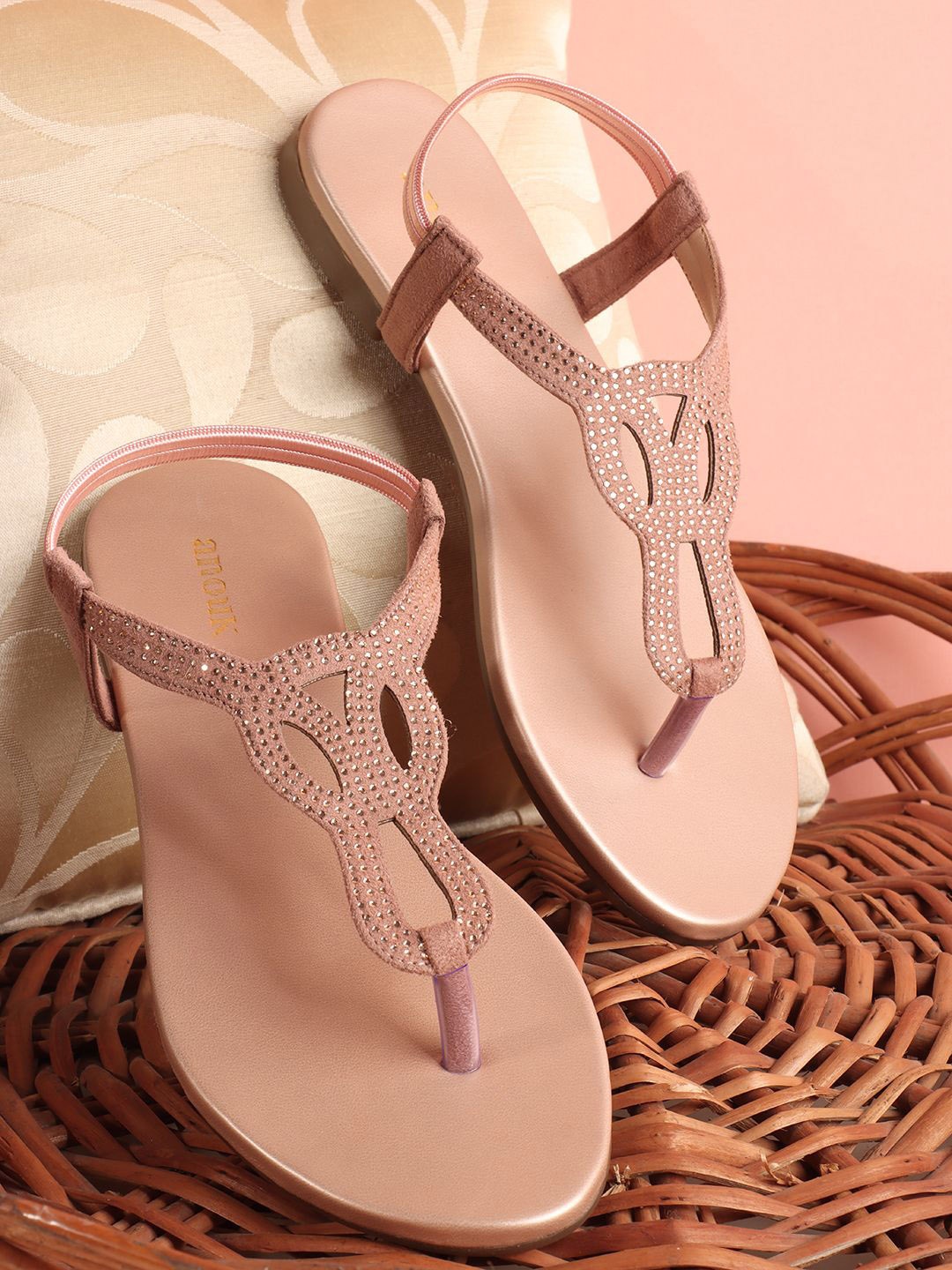 

Anouk Women Open Toe Flats, Nude