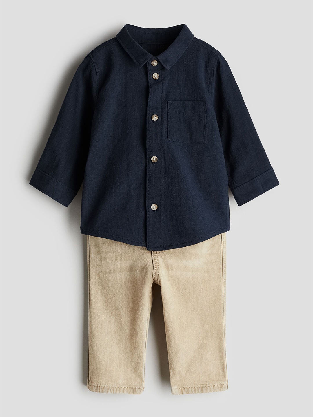 

H&M 2-Piece Shirt & Jeans Set, Blue