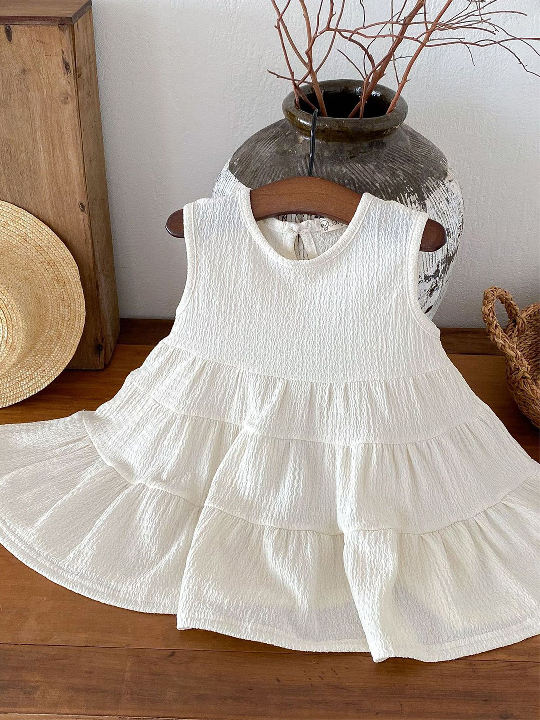 

LULU & SKY Fit & Flare Dress, Beige