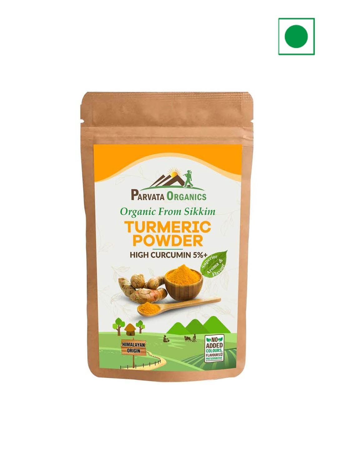

Parvata Foods Turmeric Powder Spices-100 gm, Yellow