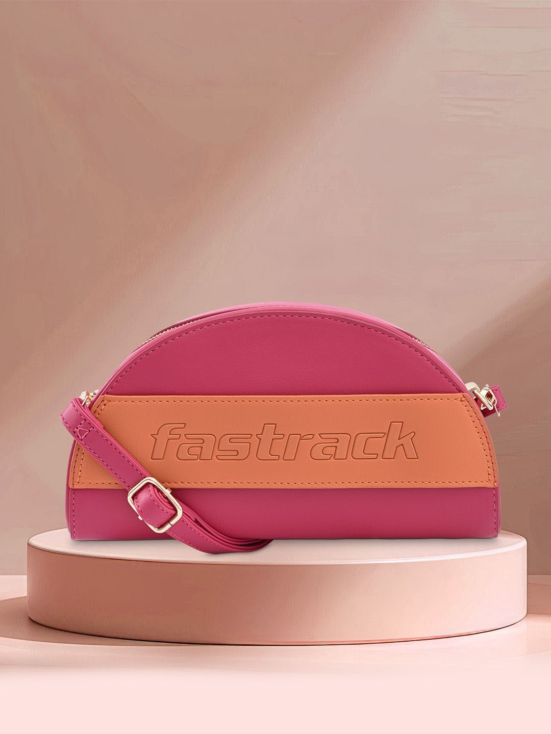 

Fastrack Women Colourblocked Crossbody Sling Bag, Pink