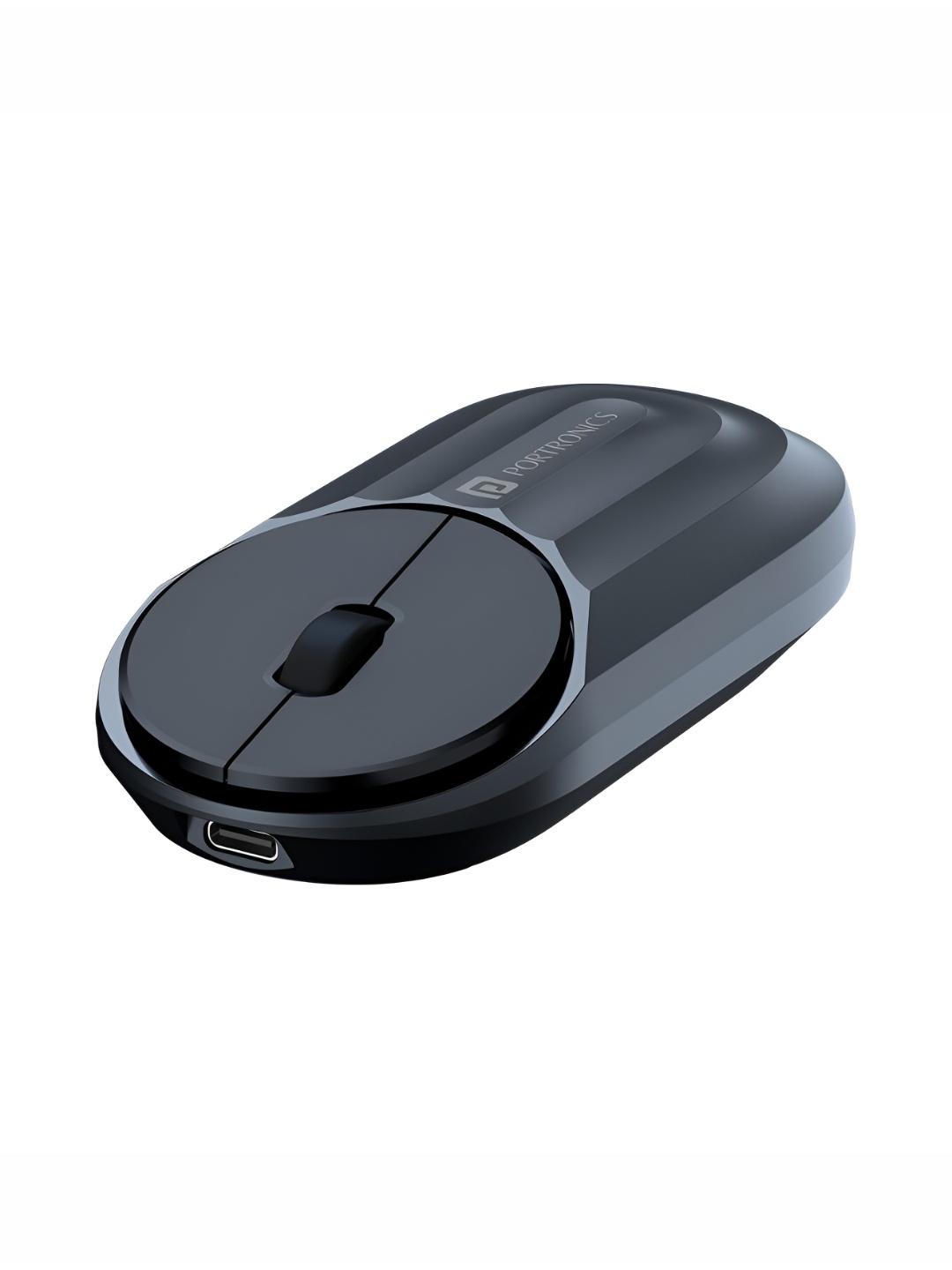 

Portronics Toad 6 Bluetooth Wireless Mouse With 2.4 GHz USB Receiver Multi-Device Pairing, Black