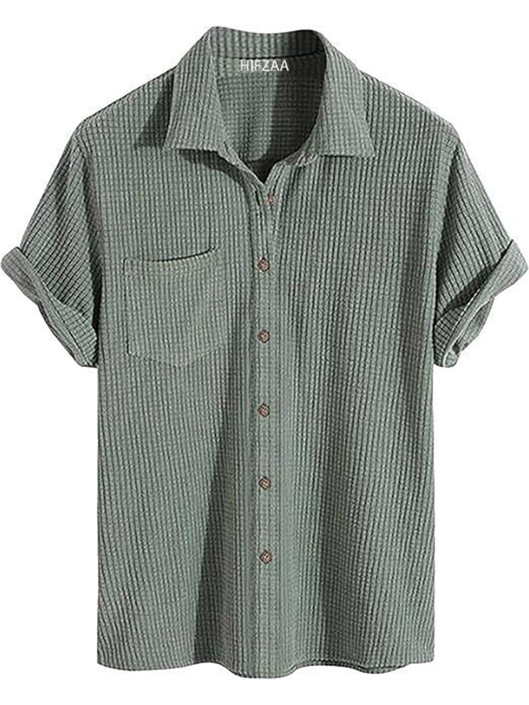 

Colorchakra Men Opaque Casual Shirt, Sea green
