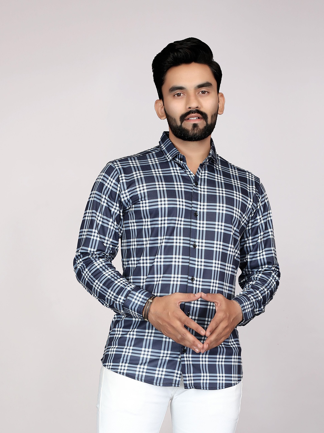 

FABRIPPLE Men Tartan Checks Opaque Checked Casual Shirt, Multi