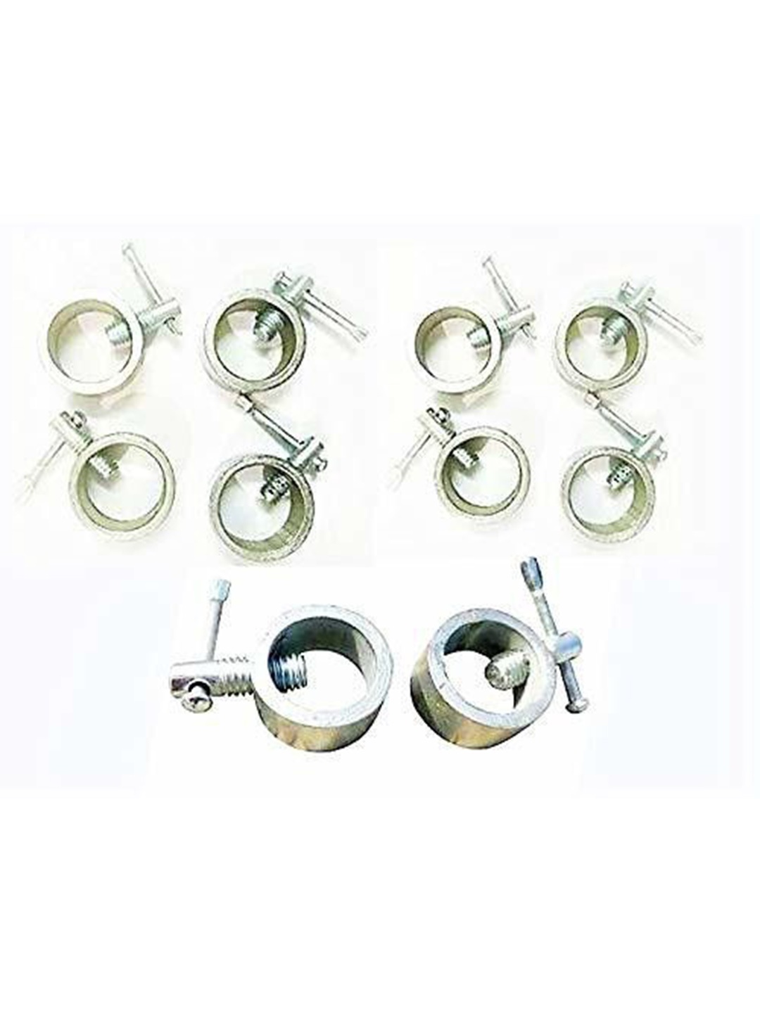 

HackerX Set Of 10 Dumbbell Rod Locks, Silver