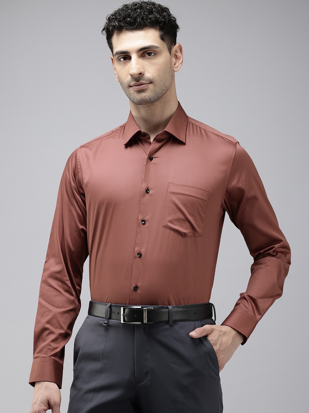 

Van Heusen India Slim Fit Pure Cotton Formal Shirt, Mauve