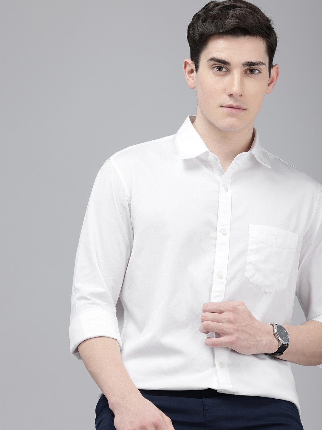 

Van Heusen Sport Pure Cotton Slim Fit Casual Shirt, White