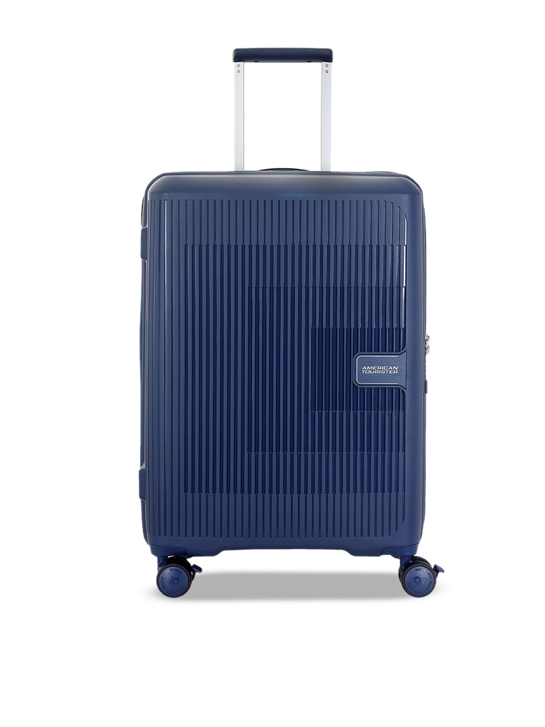 

AMERICAN TOURISTER Textured Hard-Sided Medium TSA Lock Trolley Bag, Blue