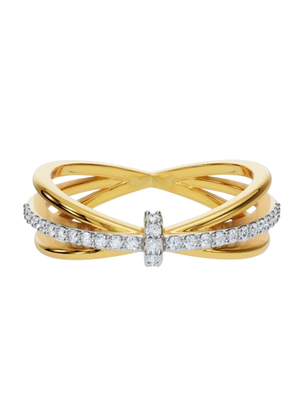 

Emori Women Clyde Knot Diamond Ring - 14 Kt, Yellow