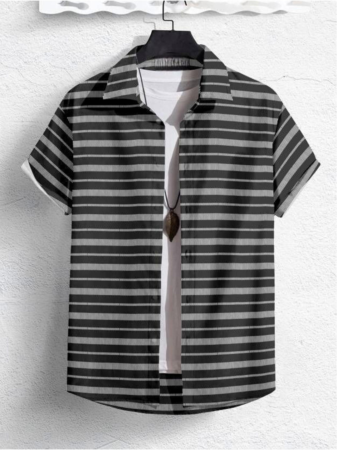 

iCome Men Multi Stripes Opaque Striped Casual Shirt