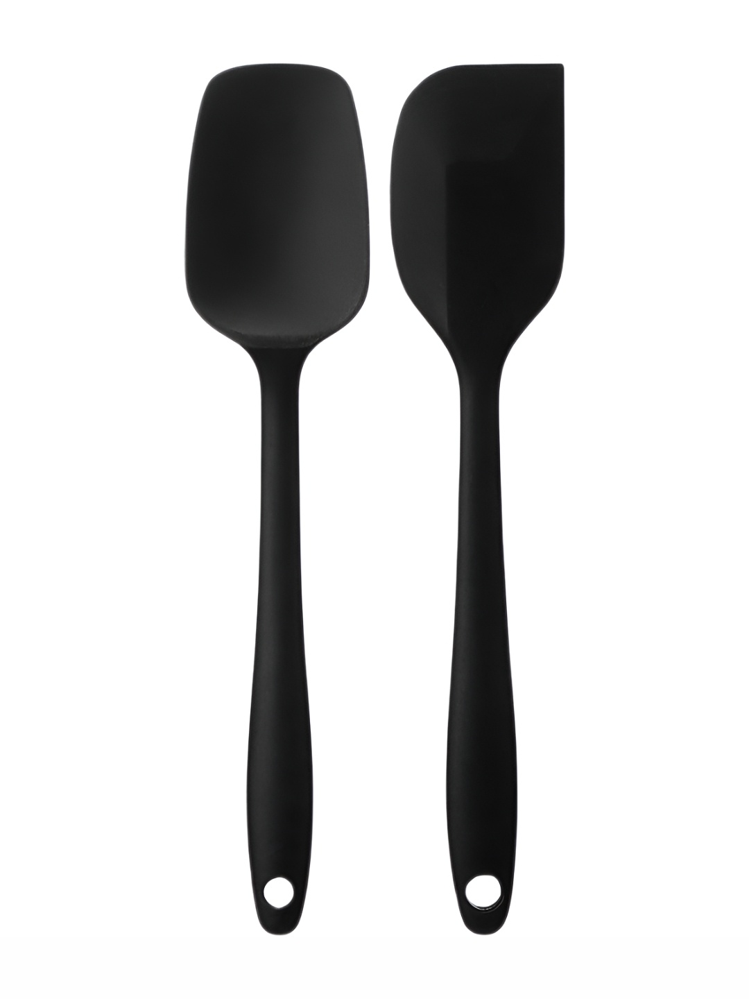 

Baskety Black 2 Pieces Flexible Silicone Spatula With Firm Handle