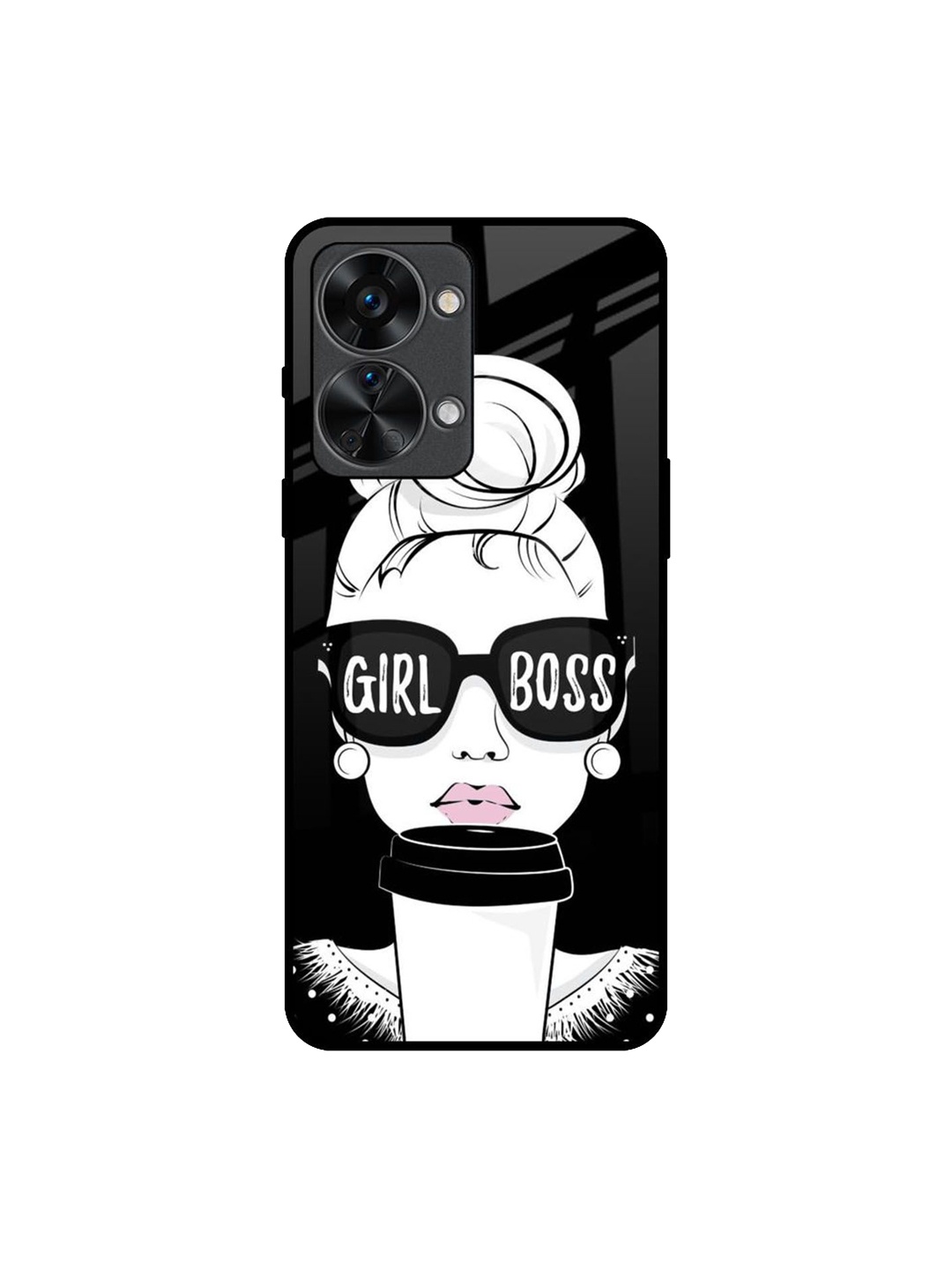 

QRIOH Girl Boss Printed Oneplus Nord 2T Back Case, Black