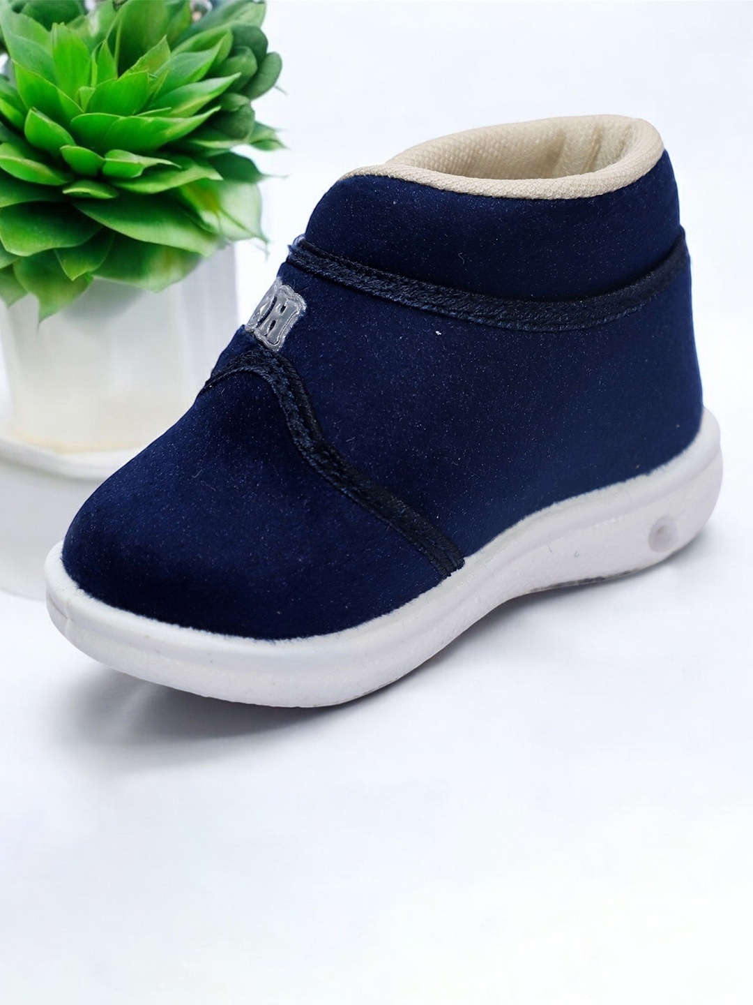 

HOOH Now Comfort in Fashion Unisex Mid-Top Boots, Blue