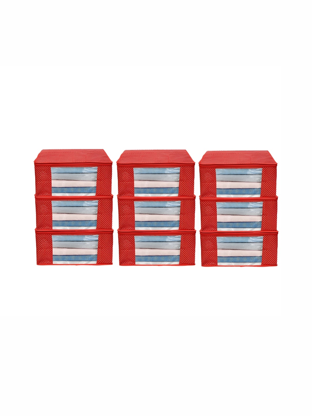 

ANKIT INTERNATIONAL Red Set of 9 Super Strong Multi-Utility Organisers
