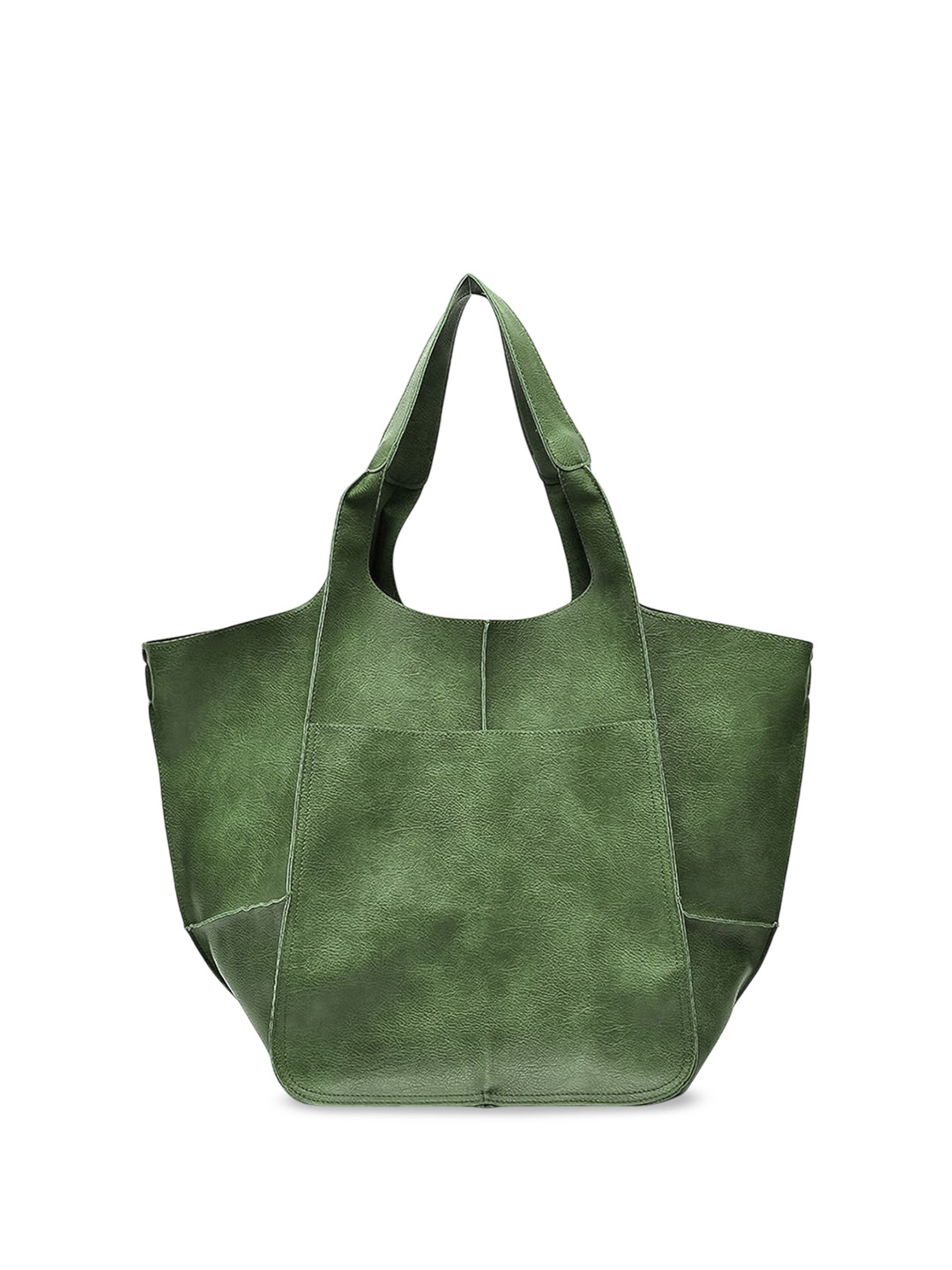 

INKMILAN Women Solid Shopper Tote Bag, Green