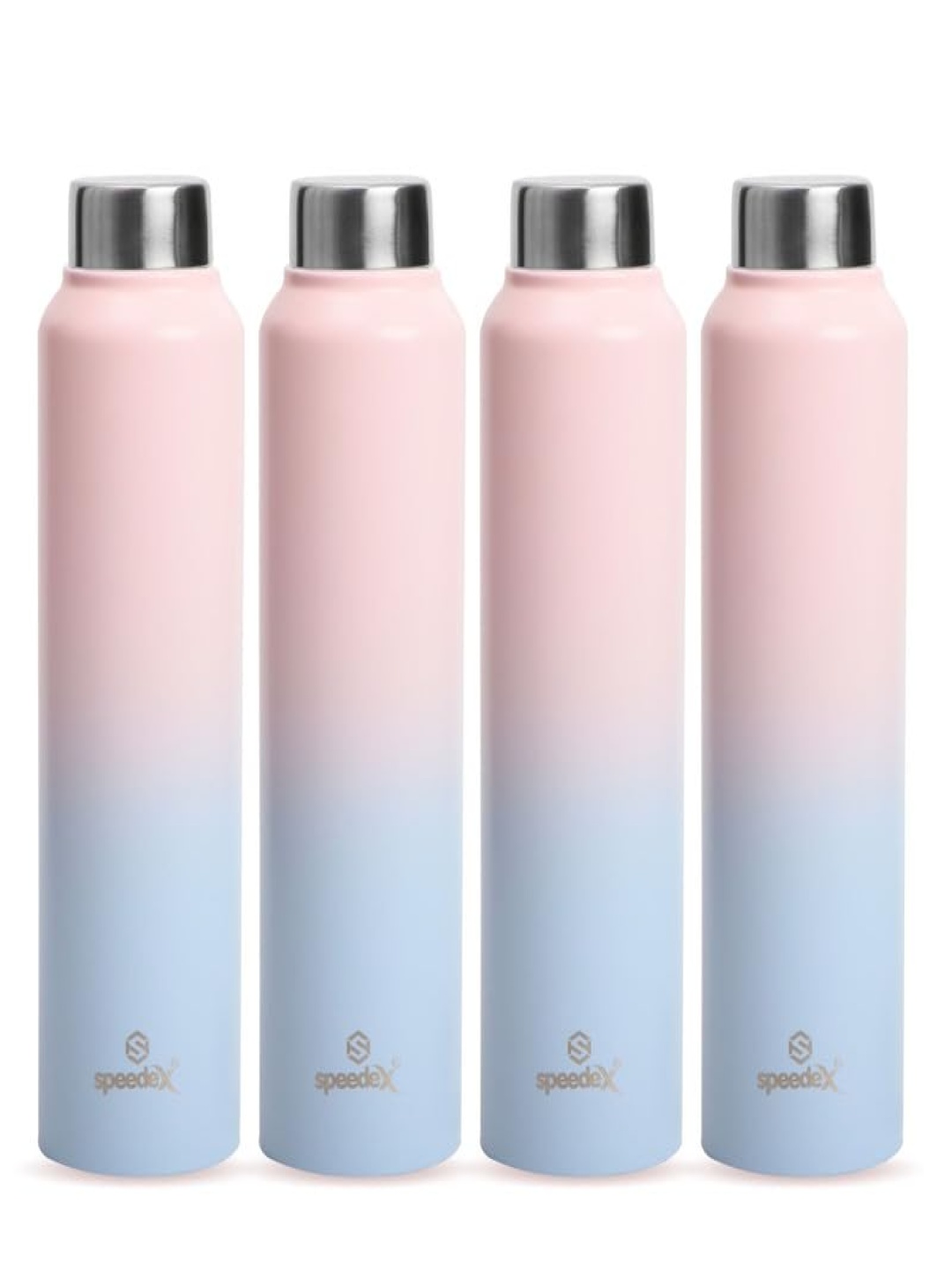 

Speedex Pink & Blue 4 Pieces Stainless Steel Water Bottle 1L Each