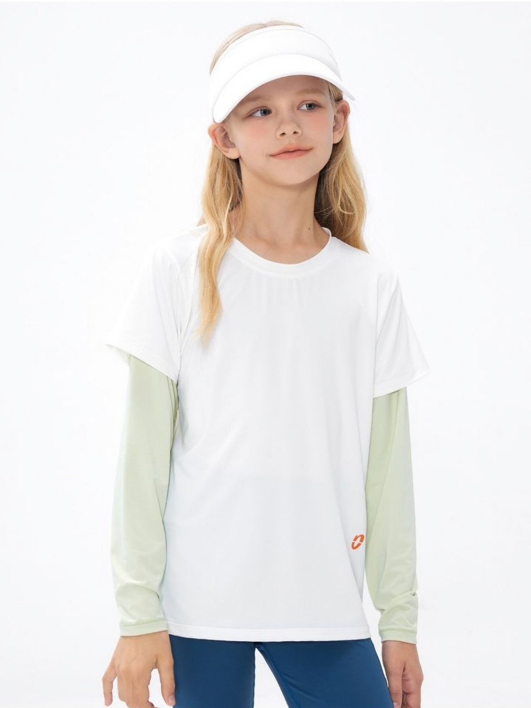 

LULU & SKY Girls Solid Round Neck T-shirt, White