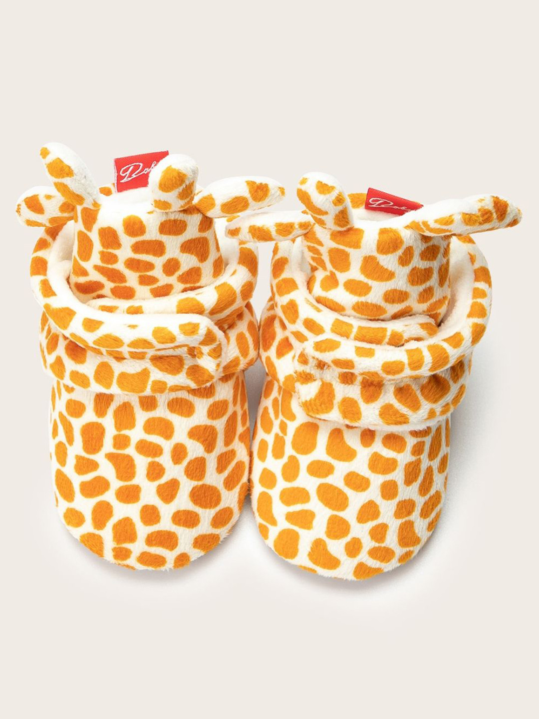 

NESKA MODA Kids Printed Cotton Booties, Yellow