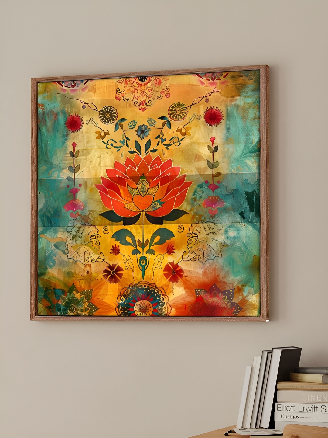 

Art Street Orange & Green 1 Piece Canvas Floral and Botanical Wall Paintings