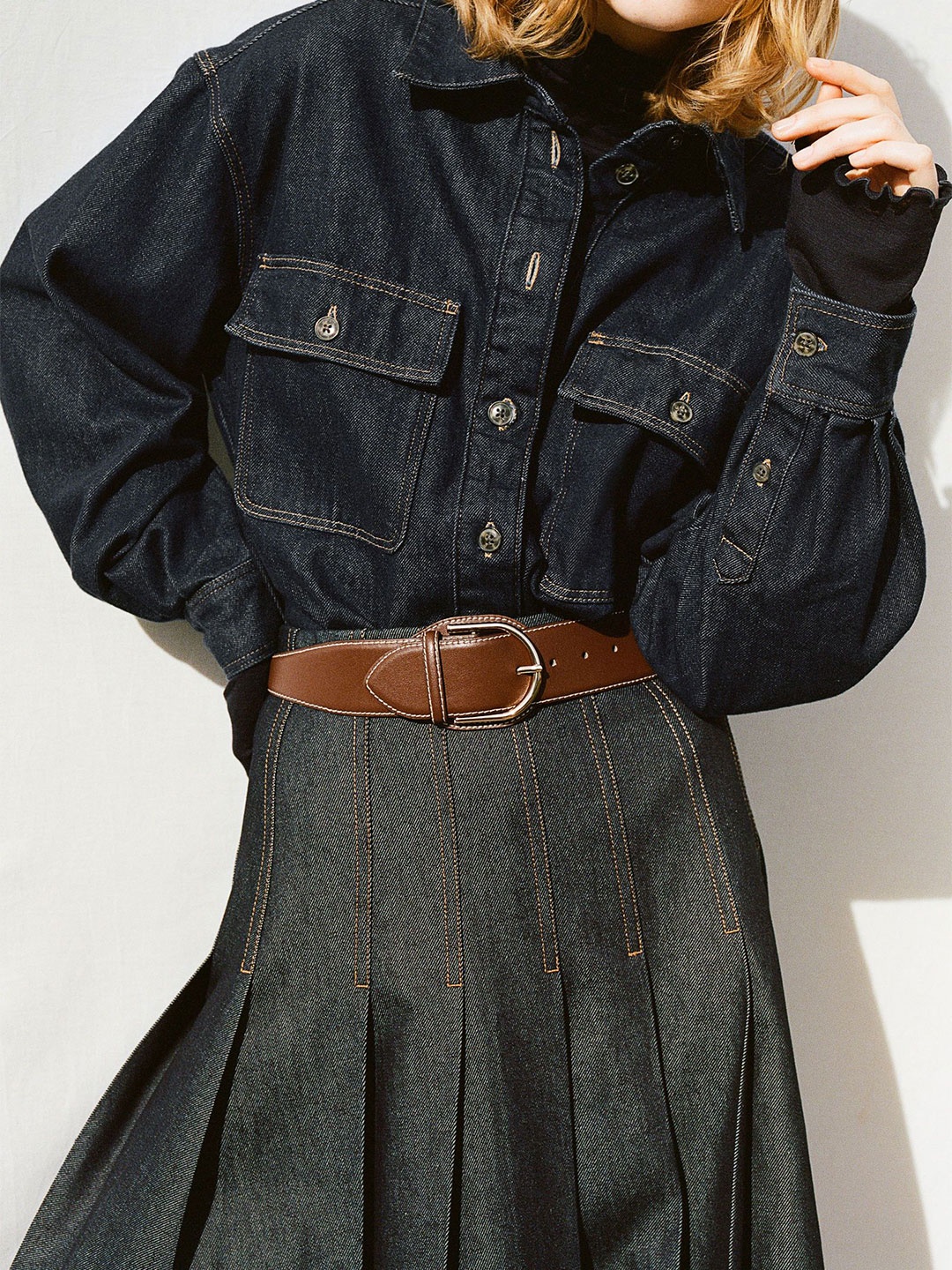 

H&M Women Waist Belt, Brown