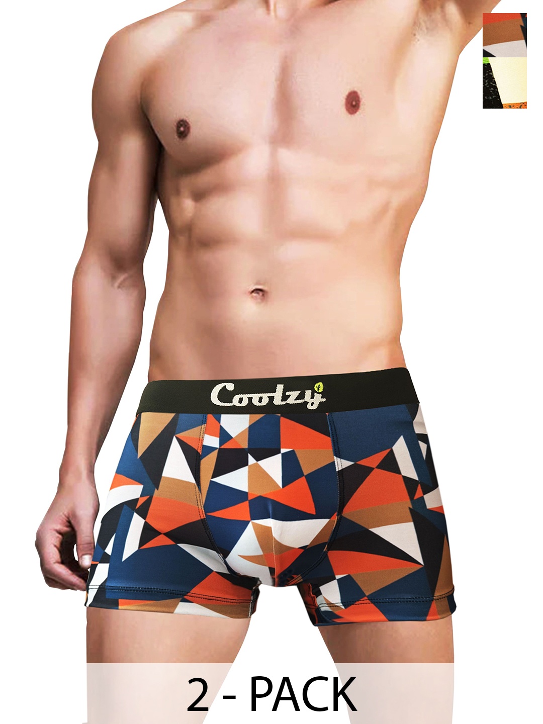 

Coolzy Pack Of 2 Printed Trunk RUCPTN2K006-S, Blue