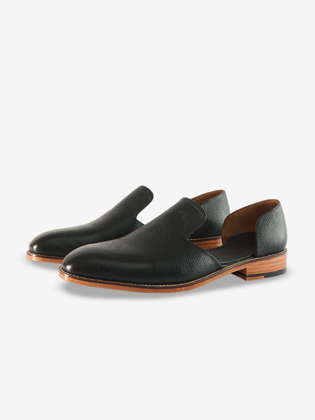 

Whitemuds Men Slip-On Textured Shoes, Black