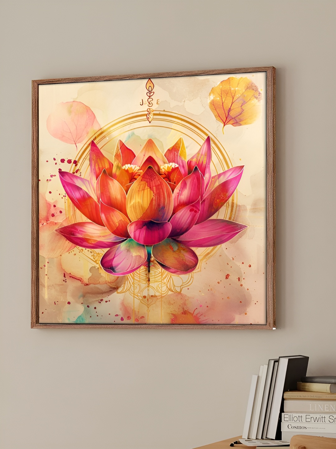 

Art Street Pink & Yellow Floral and Botanical Printed Canvas Wall Art