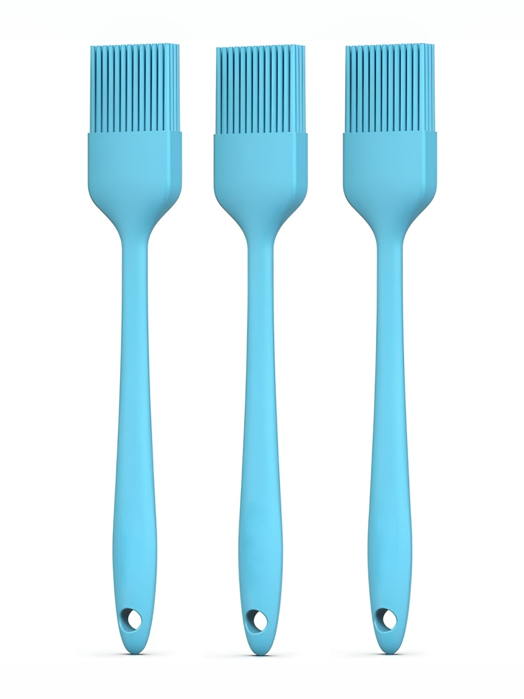 

Baskety Blue 3 Pieces Heat Resistant Spread Oil Brushes