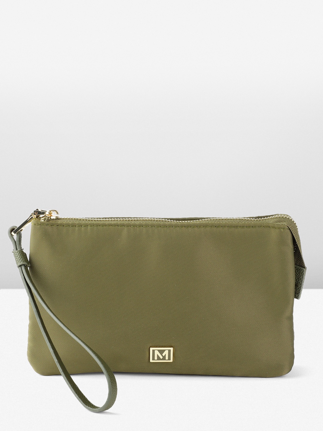 

MANGO Purse With Wrist Loop, Olive