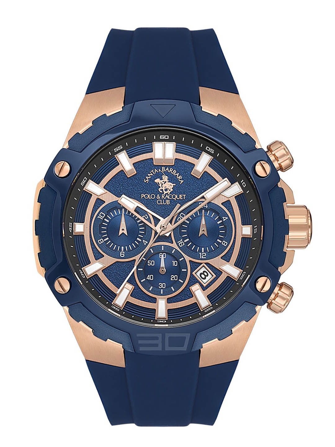 

SANTA BARBARA POLO & RACQUET CLUB Men Dial & Straps Analogue Watch SB.5.10002-1, Blue