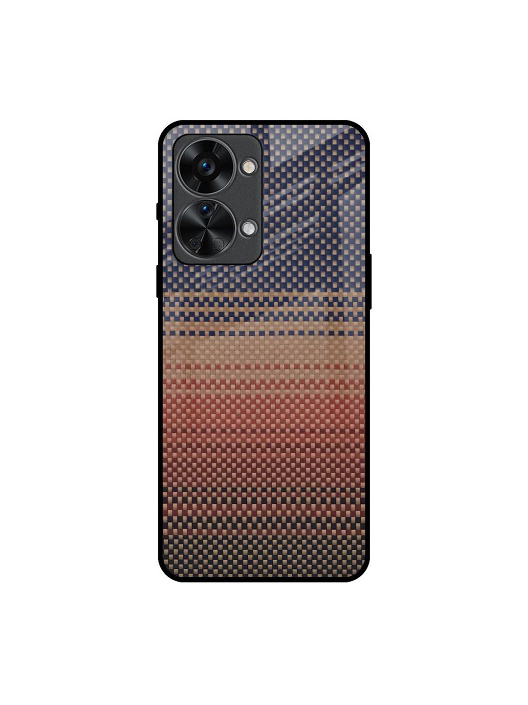 

QRIOH Fiber Artistry Printed Oneplus Nord 2T Back Case, Blue
