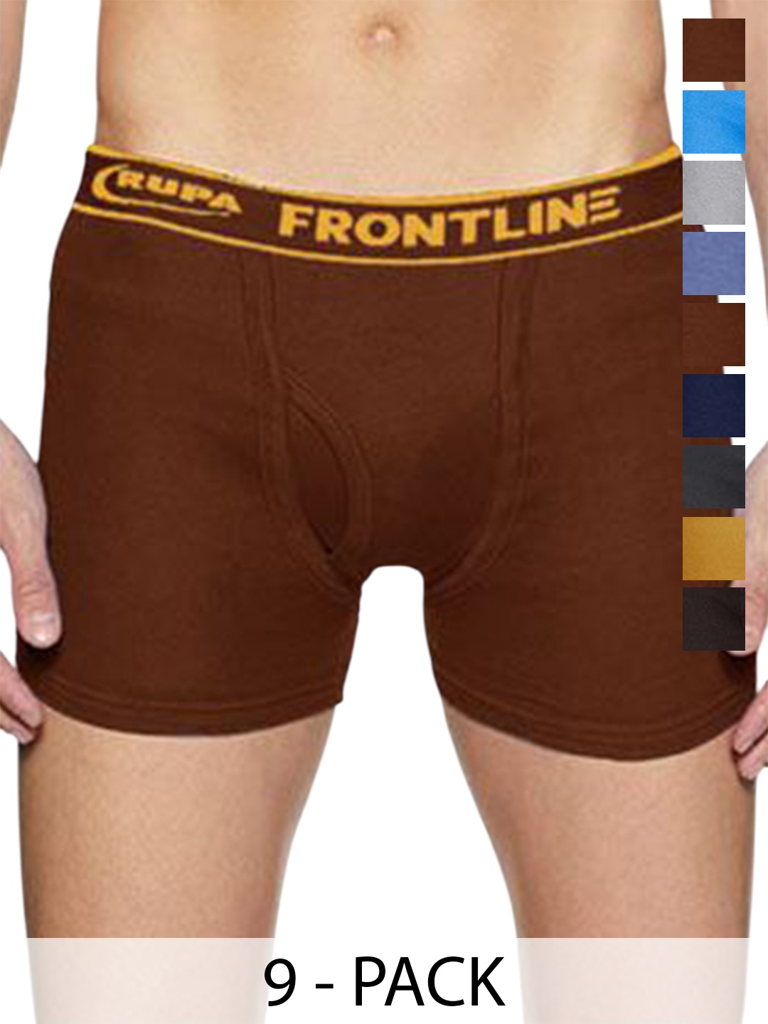 

Rupa Men Pack Of 9 Assorted Cotton Trunks Frontline-DCIP-(IP)-9--90
