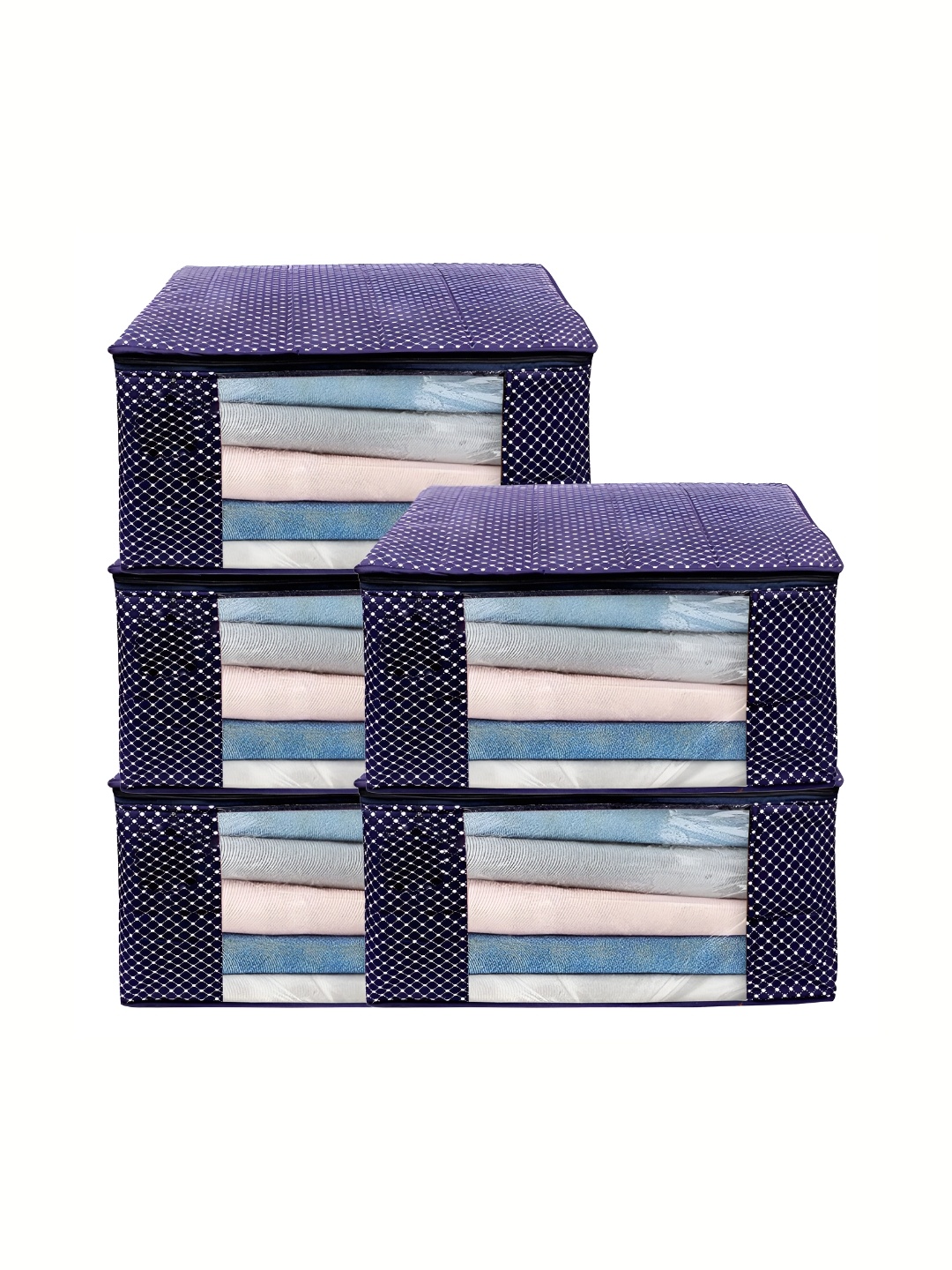 

ANKIT INTERNATIONAL Blue Set of 5 Super Strong Multi-Utility Organisers