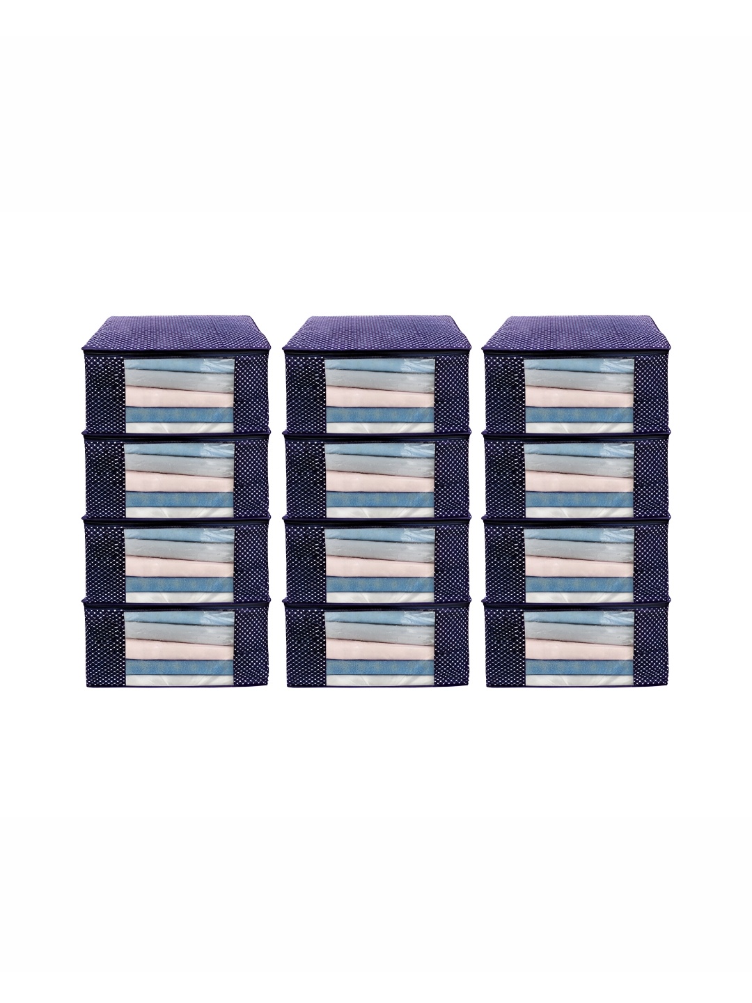 

ANKIT INTERNATIONAL Blue Set of 12 Super Strong Multi-Utility Organisers