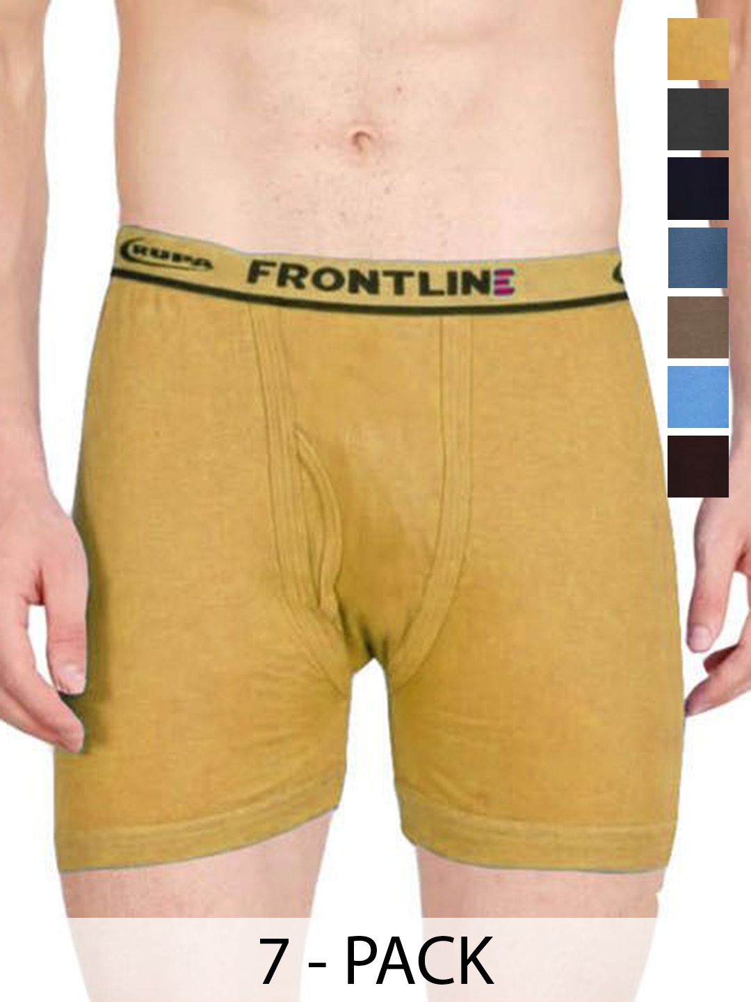 

Rupa Men Pack Of 7 Assorted Cotton Long Trunks Frontline-DCIF-7--85