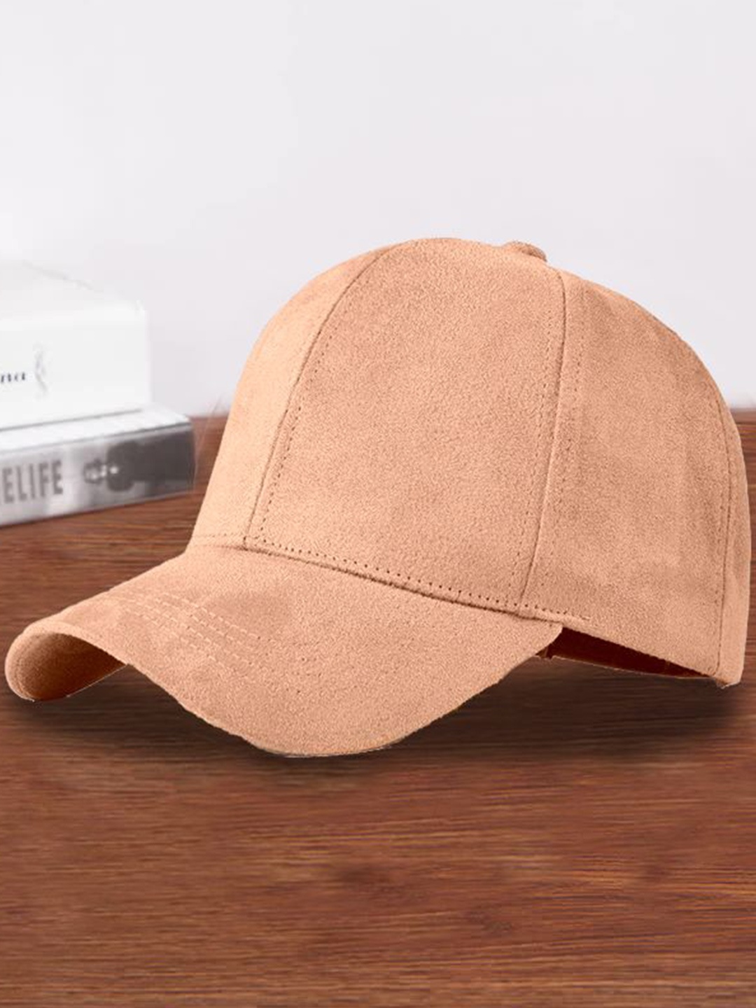 

ALAMOS Men Velvet Baseball Cap, Peach