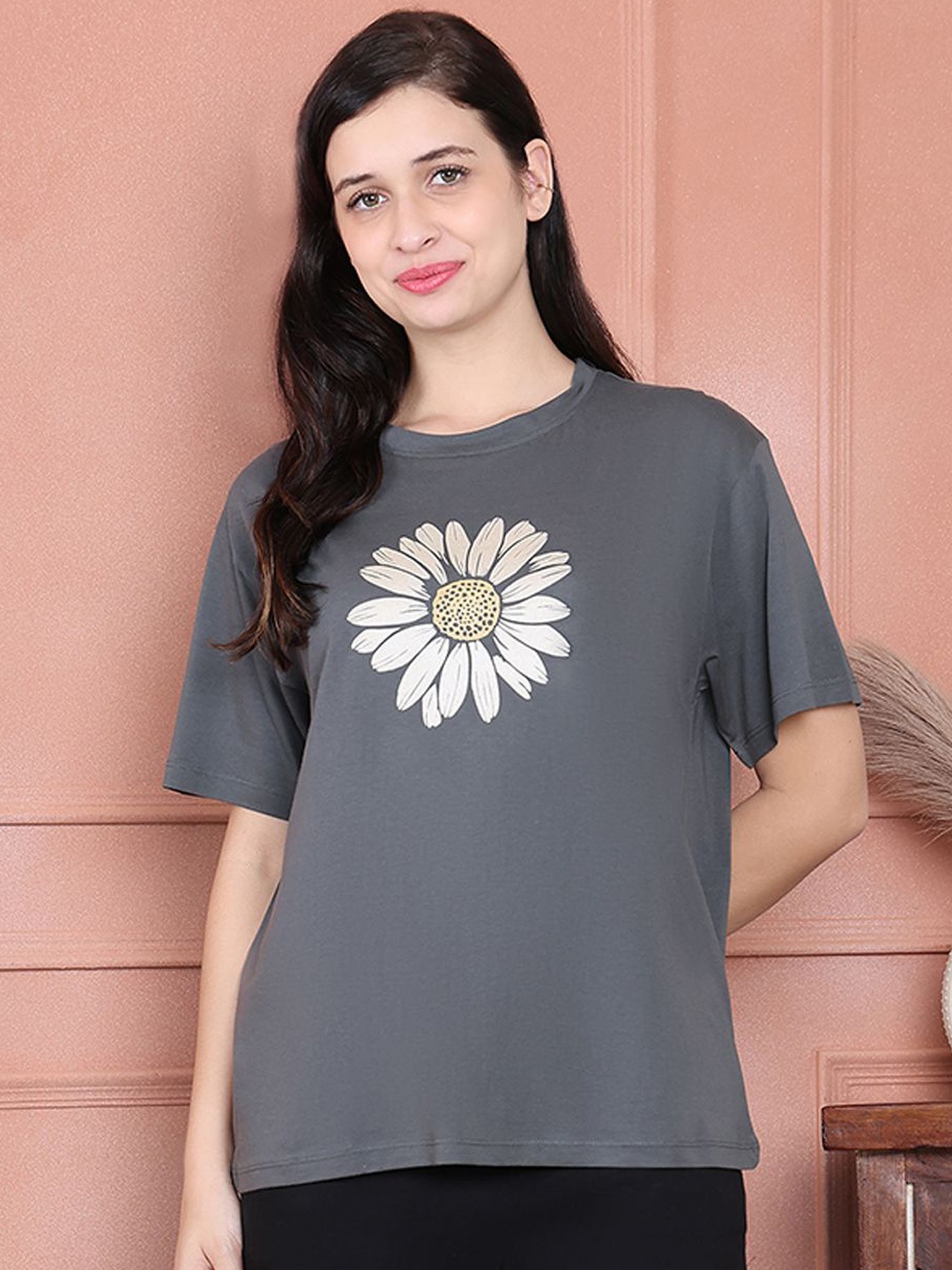 

Kanvin Printed Lounge T-Shirt, Grey