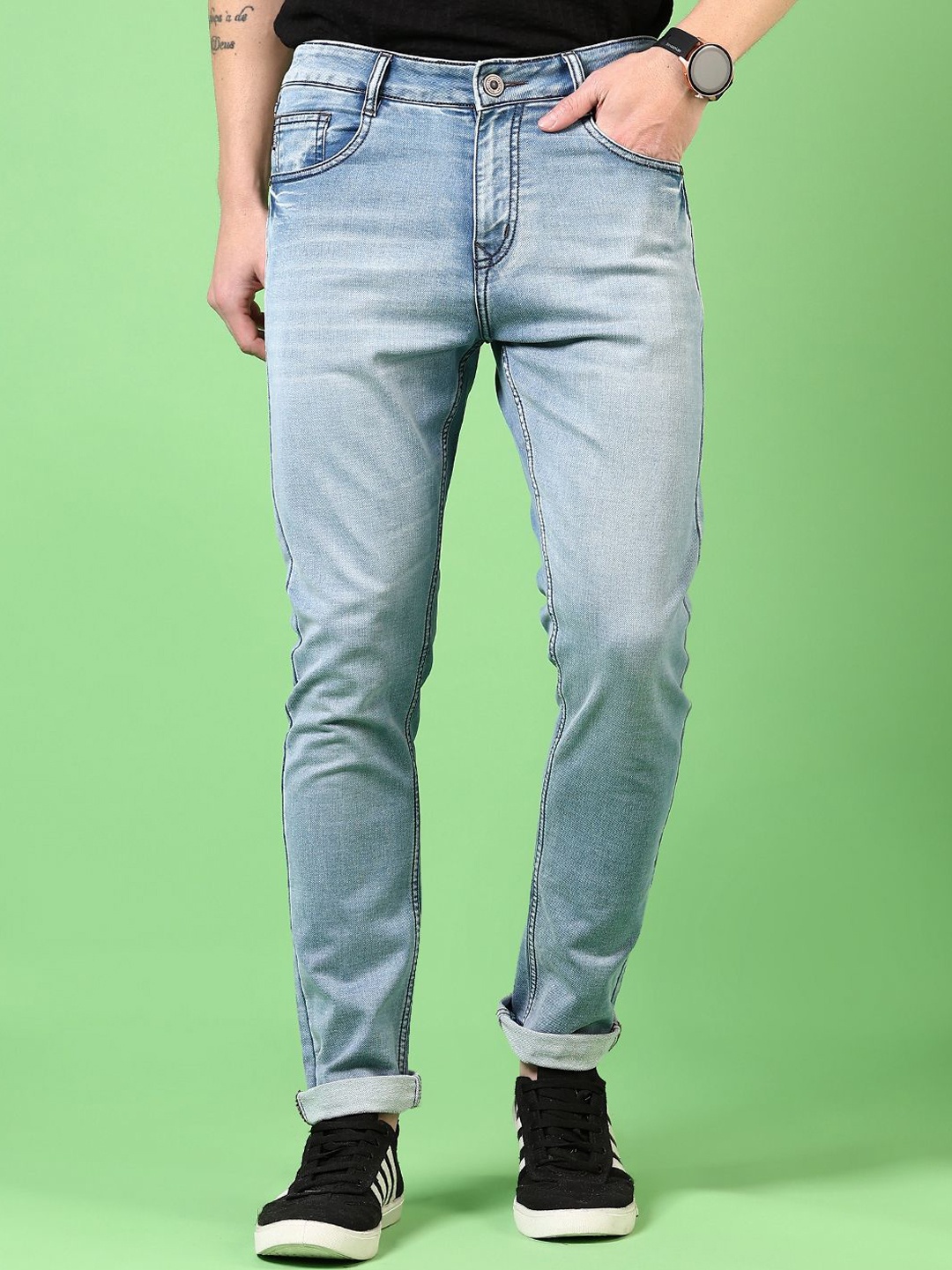

V-Mart Men Light Fade Jeans, Blue