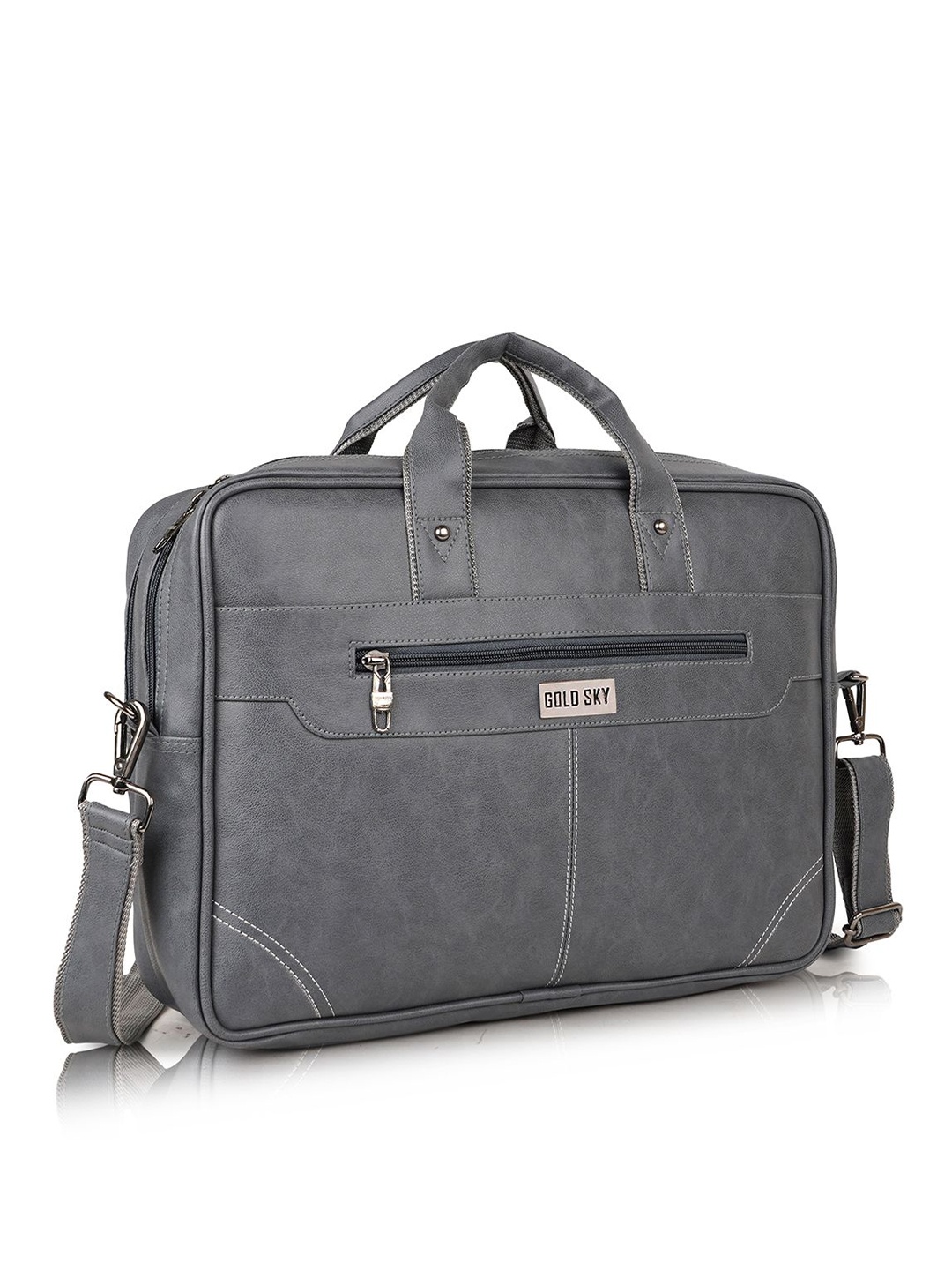 

GOLD SKY Premium Office Laptop Bag, Grey