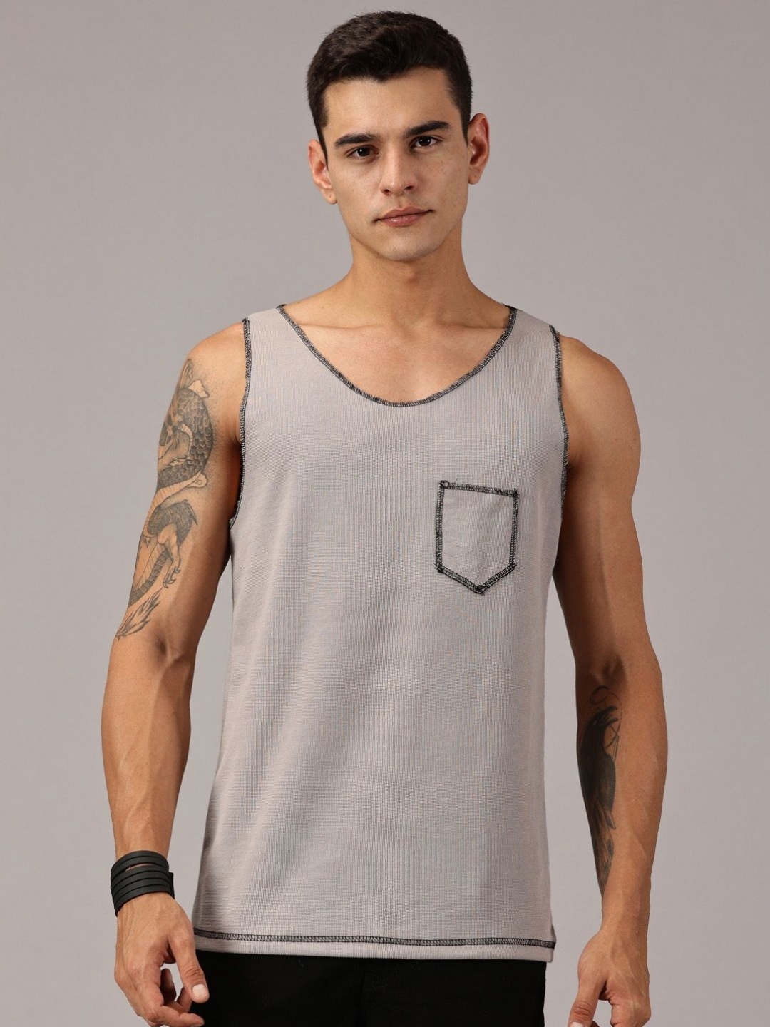 

Rodzen Men Pockets T-shirt, Grey